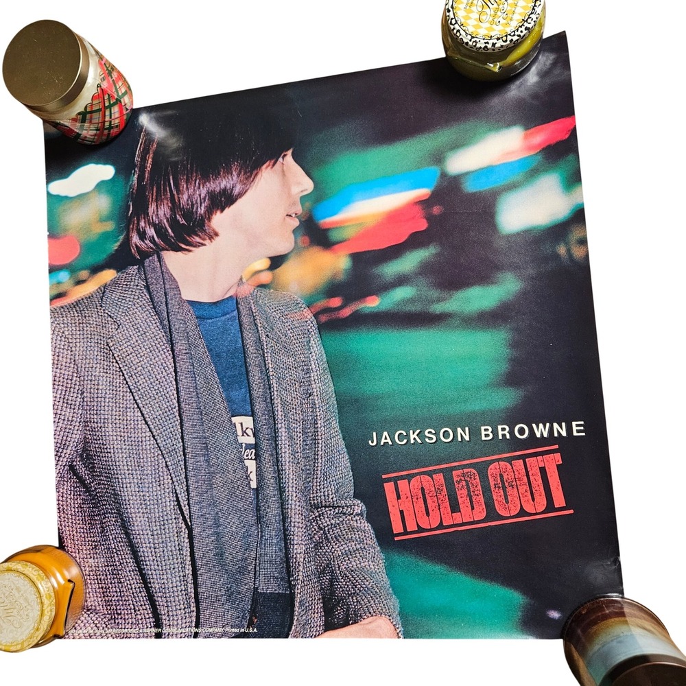 Jackson Browne Hold Out Vintage 1980 Promo Album Poster 24x24 Original Elektra